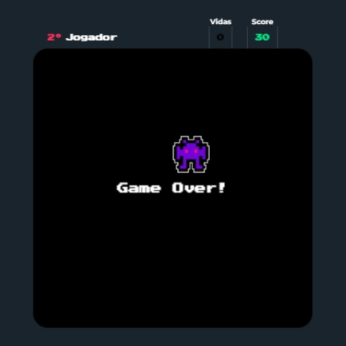 Tela de Game Over